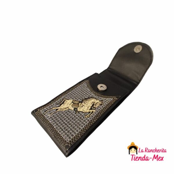 Funda Celular Vaquera Bordada Plateada - Imagen 2