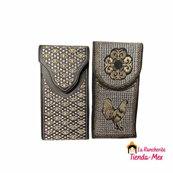 Funda Celular Vaquera Bordada Plateada - Imagen 6