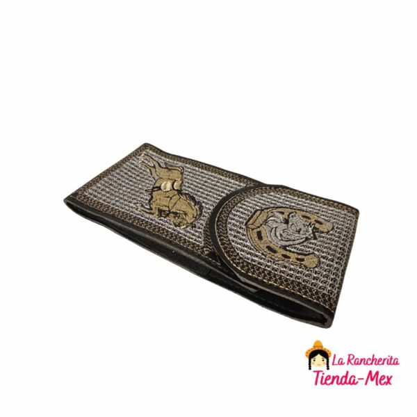 Funda Celular Vaquera Bordada Plateada - Imagen 3